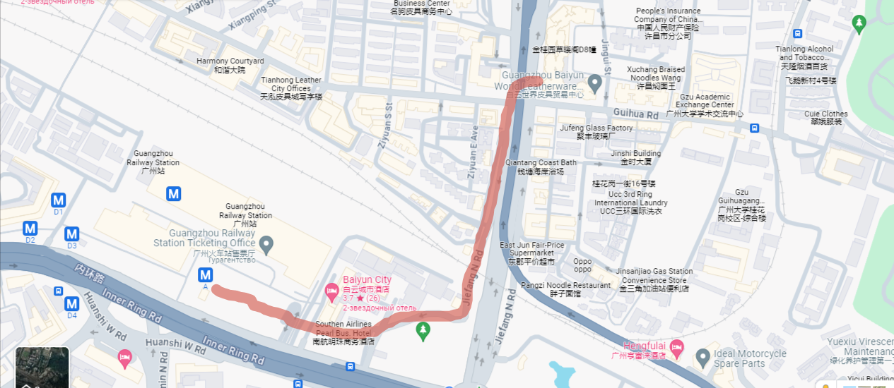 как добраться на карте рынок копий гуанчжоу
